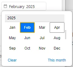 MonthComponent