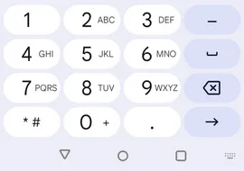 TelephoneComponentMobileKeyboard